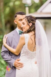 Grace + Ivory Madison dress small wedding dress designer Chicago lace dress