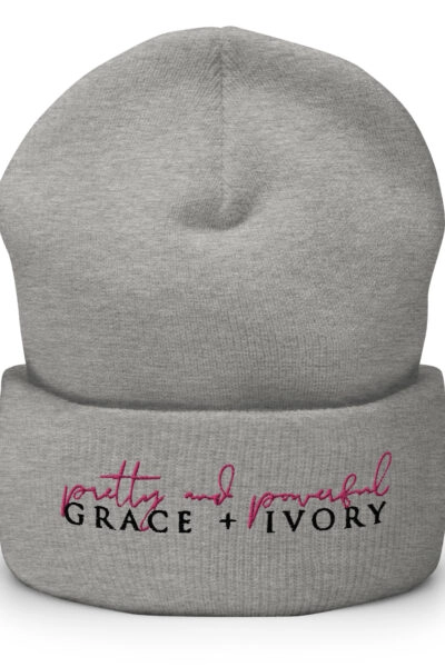 Pretty & Powerful Cuffed Beanie