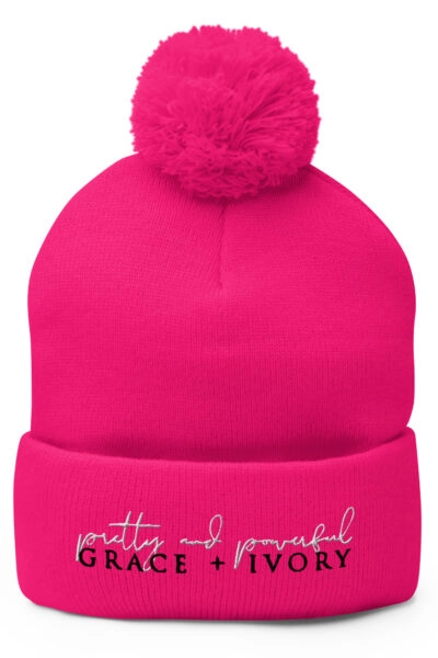 Pretty & Powerful Pom Beanie