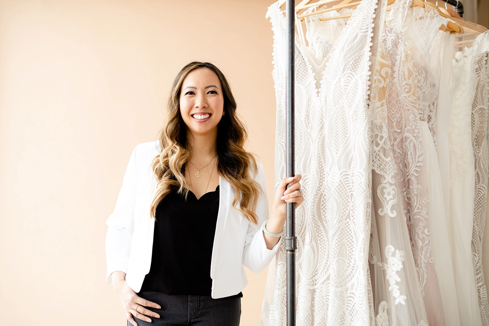 Tina Wong Grace + Ivory 2023 Philadelphia wedding dress pop up