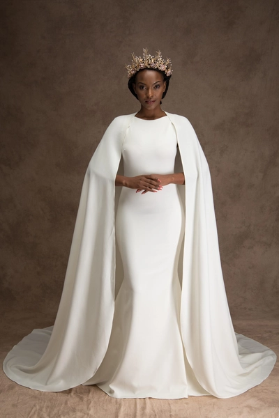 Modern Classic Wedding Dress | AdeOla | Grace + Ivory